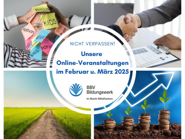 Onlieveranstaltungen Februar und März 2025