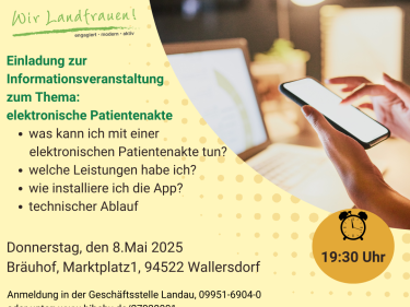 Einladung zur Informationsveranstaltung "elektronische Patientenakte"