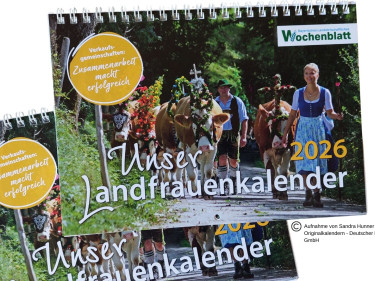 Landfrauenkalender 2026 - Jetzt erhältlich an Ihrer BBV Geschäftsstelle 