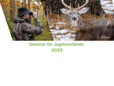 Seminar für Jagdvorstände am 12. und 19. November 2025 an der BBV Geschäftsstelle Augsburg 