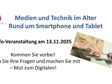 Info-Veranstaltung Medien und Technik