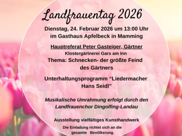 Einladung zum Landfrauentag 2026