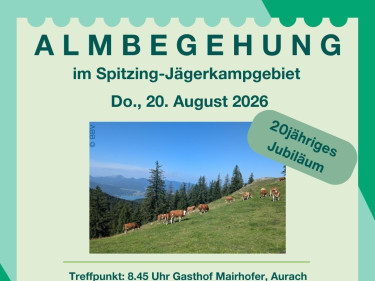 Almbegehung ins Spitzing-Jägerkamp-Gebiet