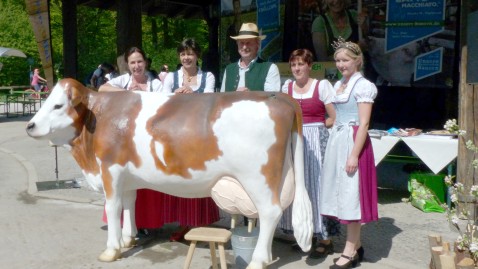 Biergarteneröffnung 2018 Kern, Bichler, Bodmaier, Gaßner, Milchprinzessin