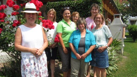 Gruppenfoto der Kreisvorstandsdamen mit Kreisbäuerin Anita Painhofer