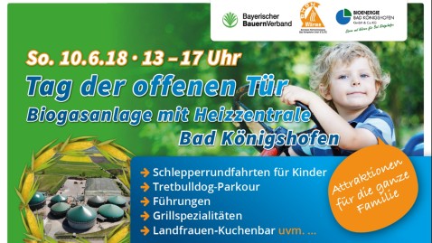 Ankündigung Plakat Tag der offenen Biogasanlage