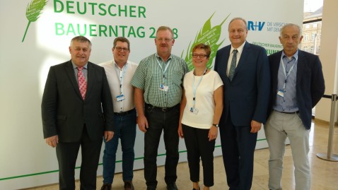 Die Vertreter für Unterfranken beim Bauerntag in Wiesbaden