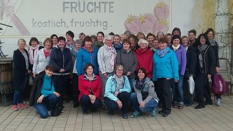 Die Landfrauen aus dem Kreisverband Weilheim-Schongau bei der Lehrfahrt