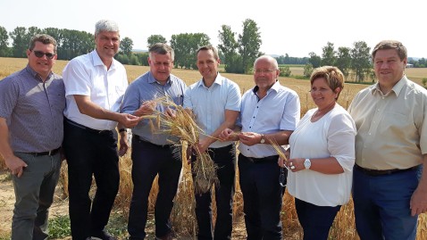 Starke Trockenheit schadet den Feldern der Bauern in Franken