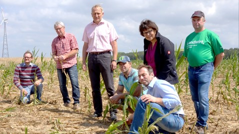 Gruppenbild Erntepressegespräch in Langensteinach