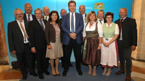 Gruppenbild BBV-Vertreter Ministerpräsident Söder