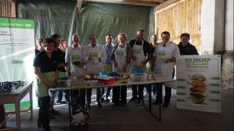 Gruppenbild Bauernhofbrunch