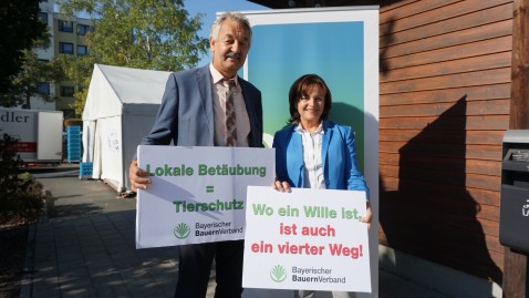 Veredelungstag Präsident Stadler und Marlene Mortler (MdB)