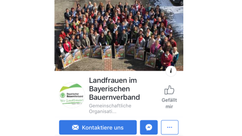 Die Landfrauen im Bayerischen Bauernverband auf Facebook