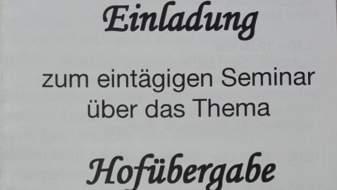 Die Hofübergabe