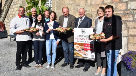 Die Organisatoren des Rhöner Wurstmarktes