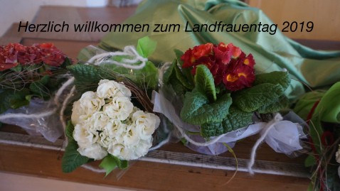 Frühlingsblumen dekoriert