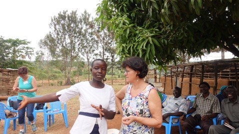 Rita Blümel zu Besuch bei kenianischen Bäuerinnen