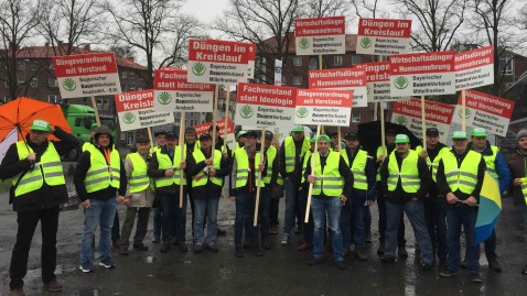 Gruppenbild zur Demo in Münster am 04.04.2019, fränkische Teilnehmer