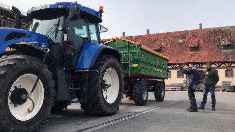 Traktor beim Berufswettbewerb