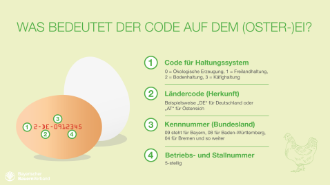 Was bedeutet der Eier-Code auf den Eiern