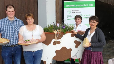 Frühstück am Bauernhof der Familie Käppner