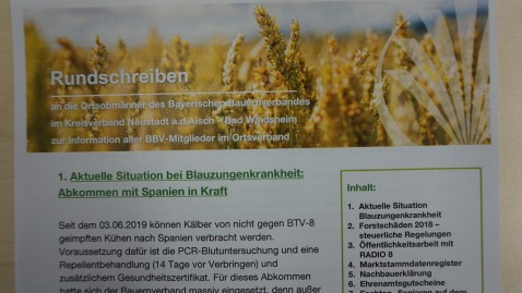 OOM-Rundschreiben Juni / Juli 2019