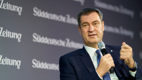 Markus Söder auf dem Wirtschaftsforum der Süddeutschen Zeitung
