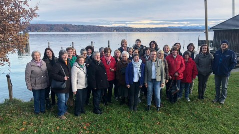 Die Landfrauen nach der Arbeitstagung in Possenhofen