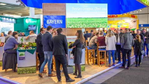 Auch Bayern beteiligte sich mit einem Messestand an der Fruit Logistica