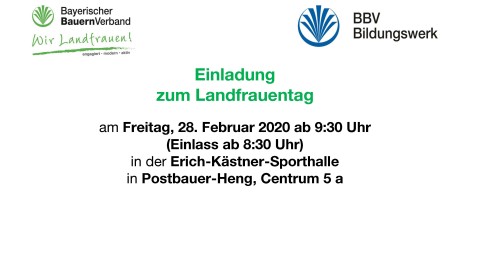 Landfrauentag 2020 des KV Neumarkt in Postbauer-Heng