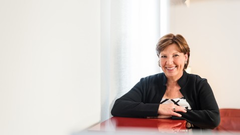 Moderatorin Ursula Wagner