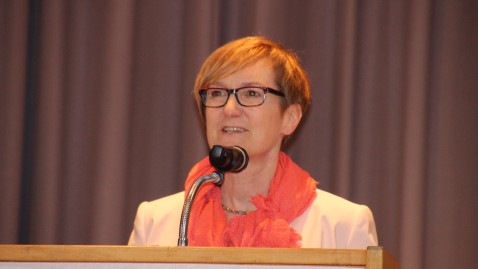 Kreisbäuerin Götz bei der Begrüßung