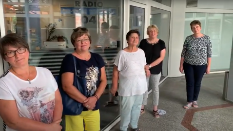 Landfrauen bei Studioführung Radio Mainwelle