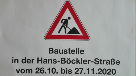 Baustelle an BBV Geschäftsstelle