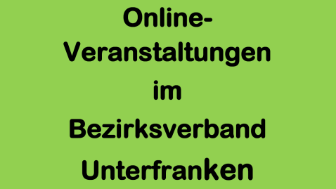 Online Veranstltungen BBV