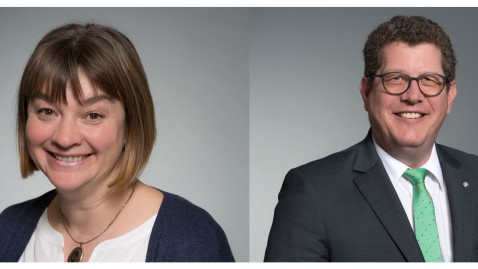stellvertretende Bezirksbäuerin Anette vom Berg-Erbar und Bezirkspräsident Stefan Köhler
