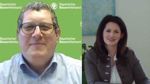 Videokonferenz Stefan Köhler, Michaela Kaniber