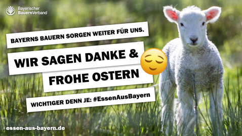 Frohe Ostern Essen aus Bayern