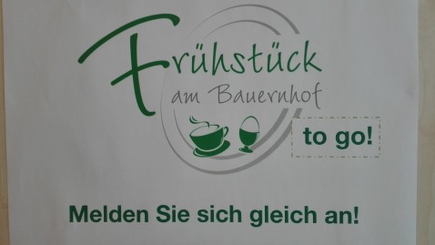Frühstück auf Bauernhof to go