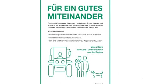 Plakat "Für ein gutes Miteinander"