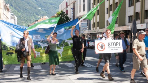 Demo gegen Wolf