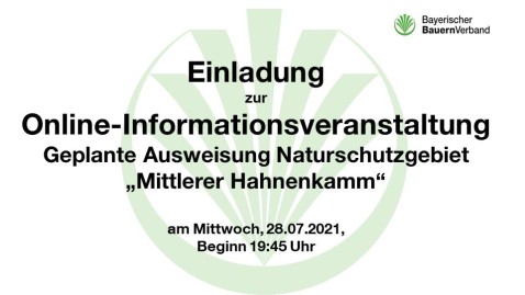 Infoveranstaltung NatSchGeb Hahnenkamm