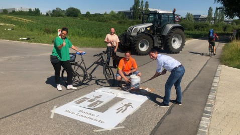 Aktion Rücksicht macht Wege breit München