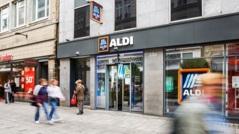 Aldi Filiale in Fußgängerzone