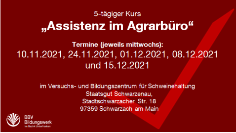 Assistenz im Agrarbüro 2021