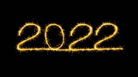 Schriftzug Jahr 2022