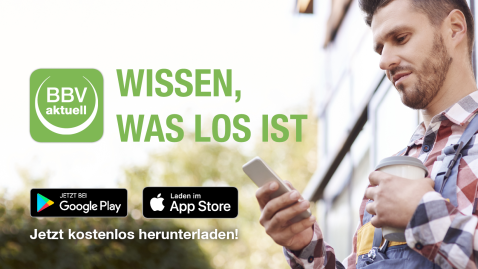 Werbebild für die BBV App