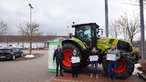 Demonstration bei Aldi Haltungswechsel