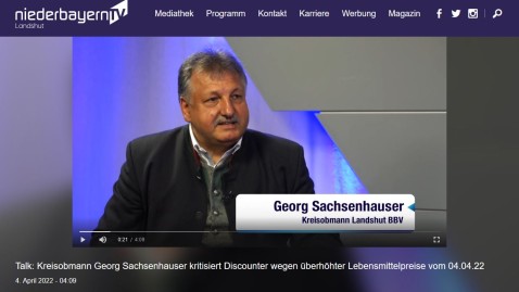 Kreisobmann Georg Sachsenhauser